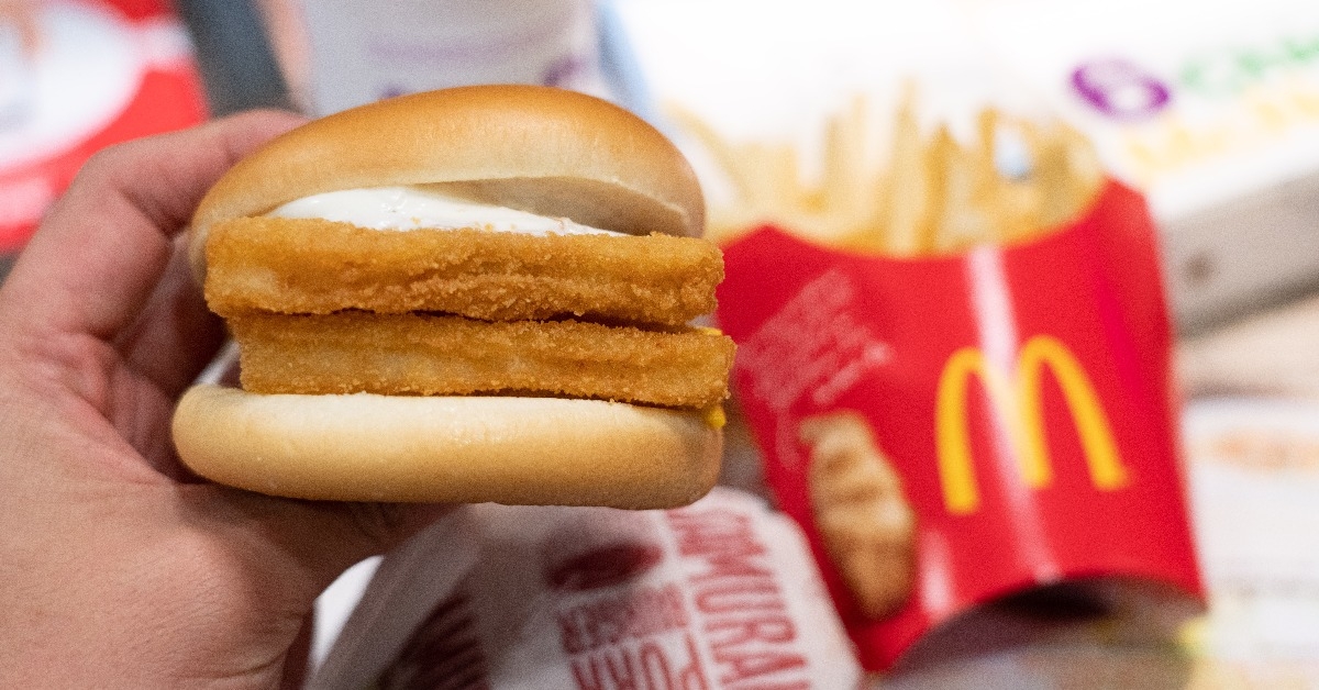Double Fillet o Fish burger from McDonald's Restaurant