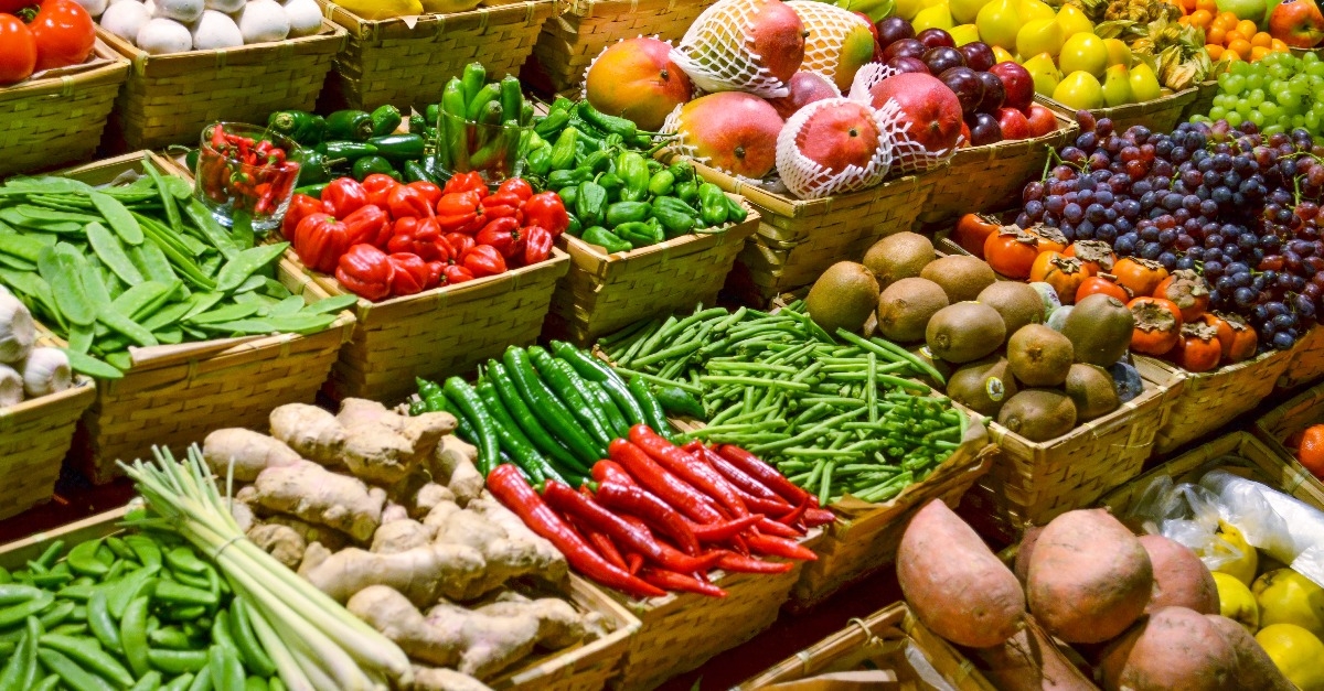 fresh fruits and vegetables