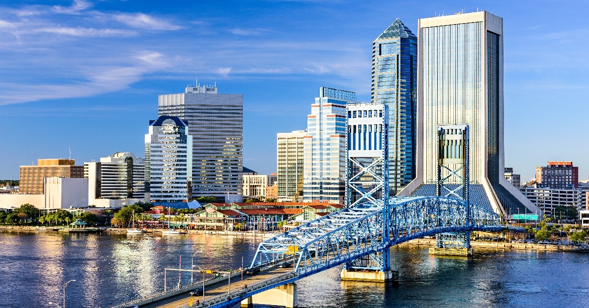 Jacksonville Florida USA city skyline