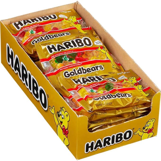 Haribo Gummy Bears packs from Costco