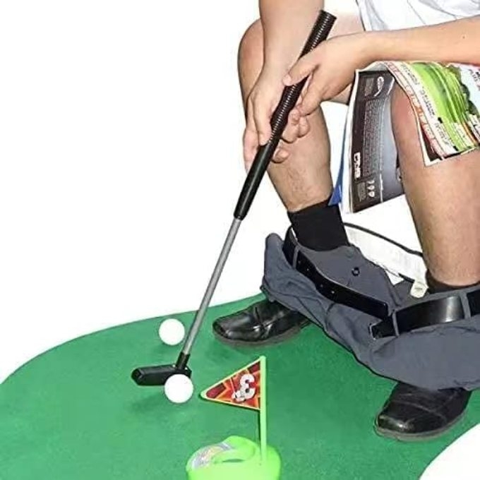 Golf game bathroom 