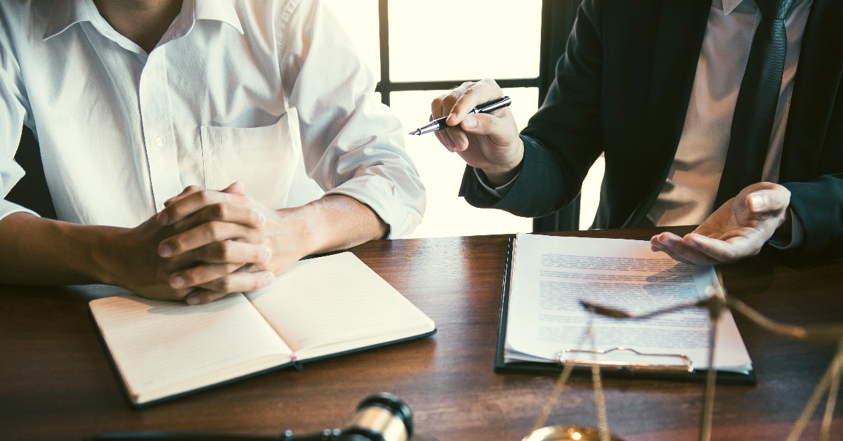 lawyer explained to the client about the legal issues
