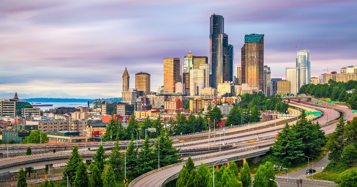 Seattle Washington USA downtown city skyline