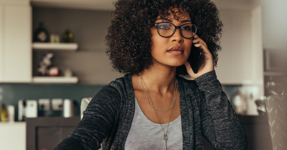woman talking on mobile