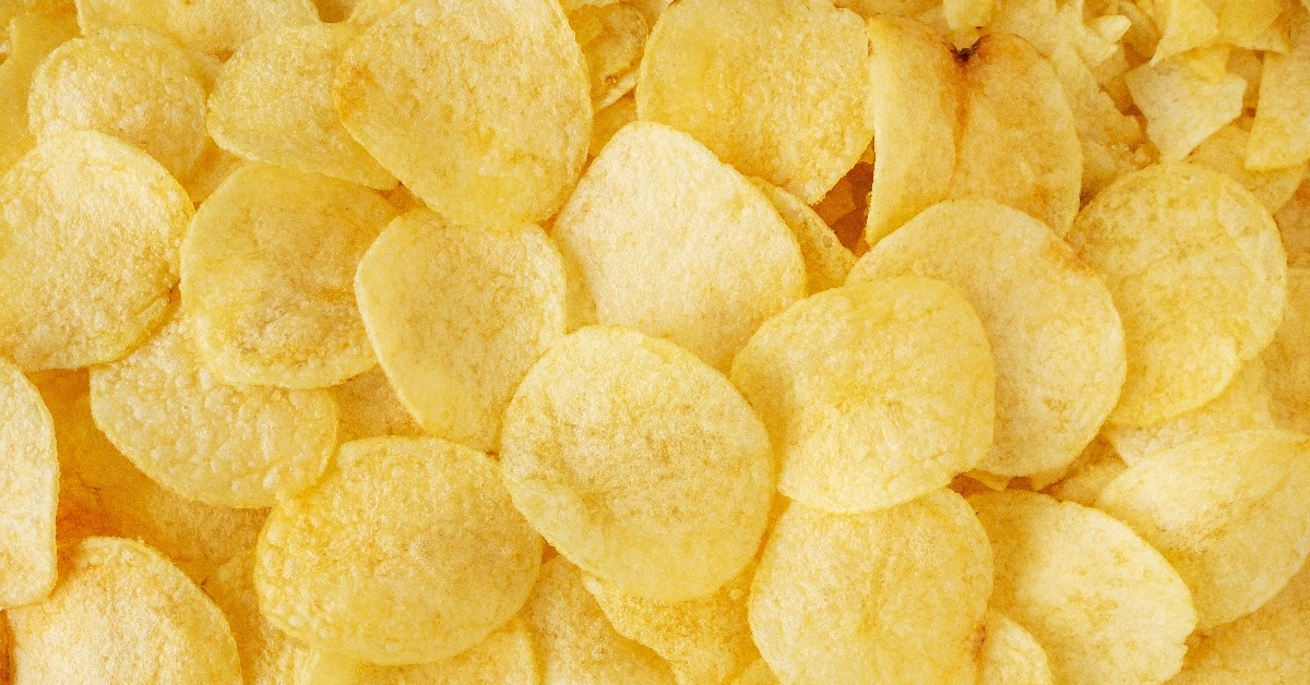 crispy potato chips snack