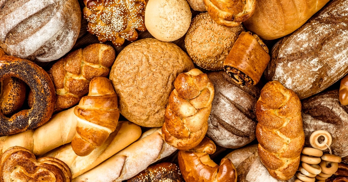 fresh fragrant bread on the table