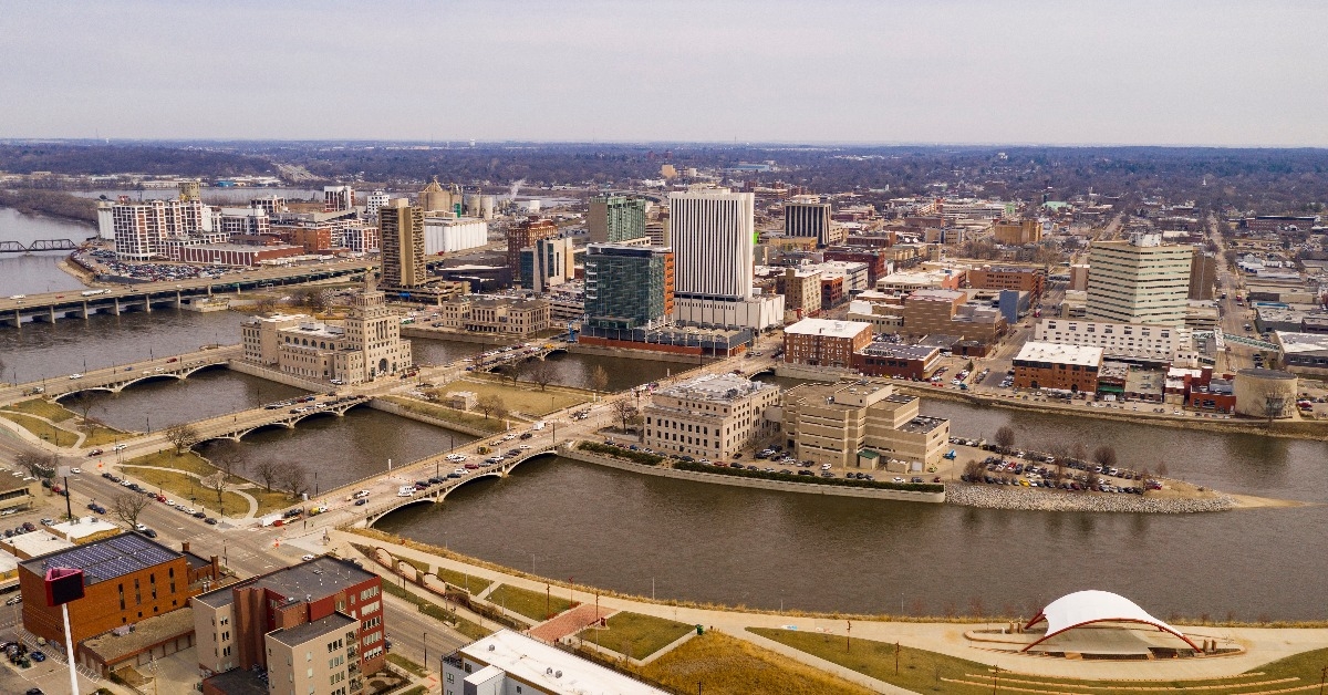 Cedar Rapids Iowa Urban Waterfront