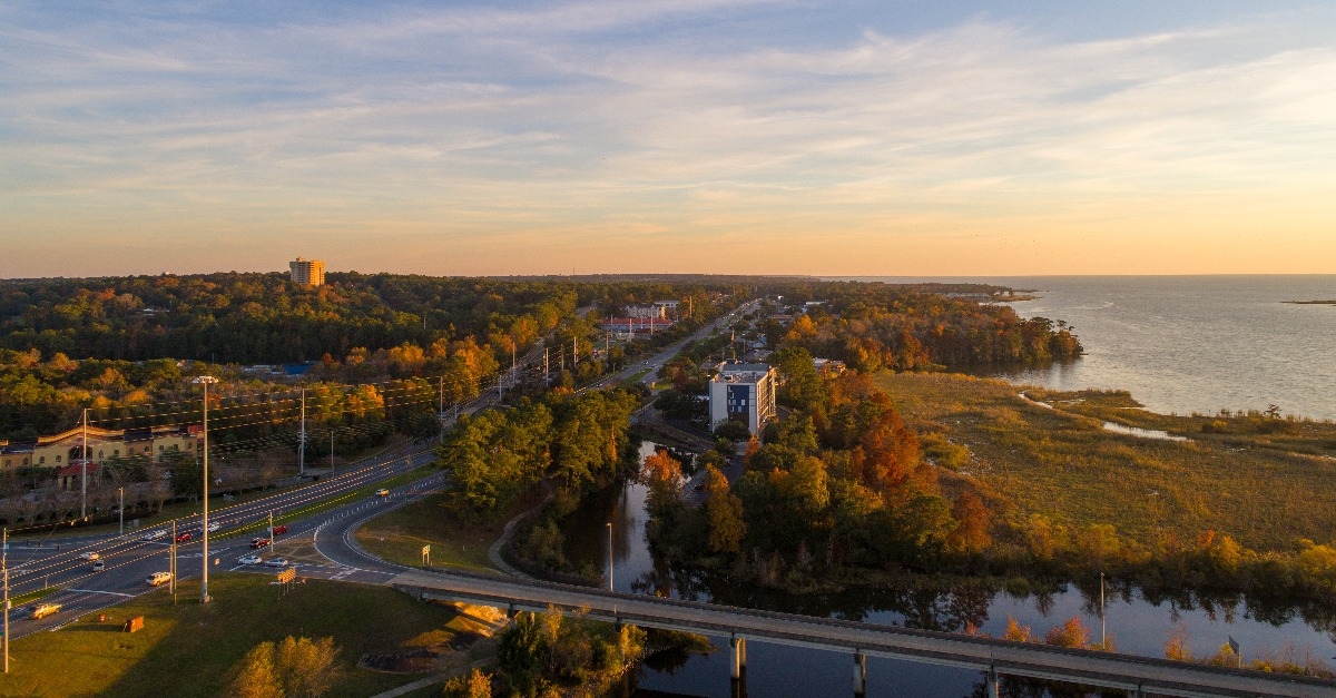 sunset over Daphne Alabama