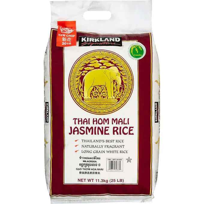 Jasmine rice from Kirkland Signature Costco