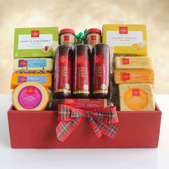 Hickory Farms Holiday Box cheese charcuterie 