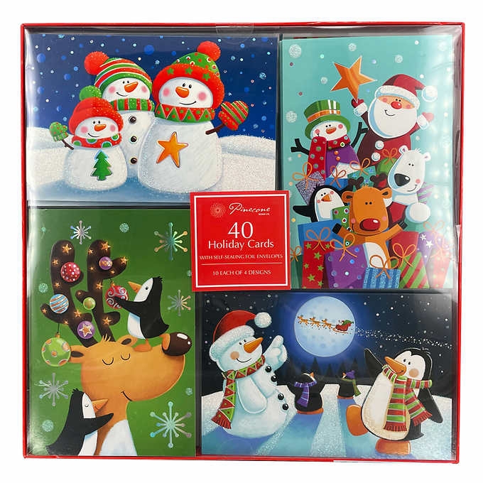 Holiday greeting cards from Costco