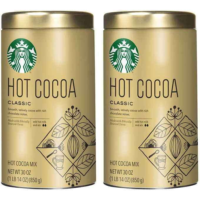 Hot cocoa mix from Starbucks