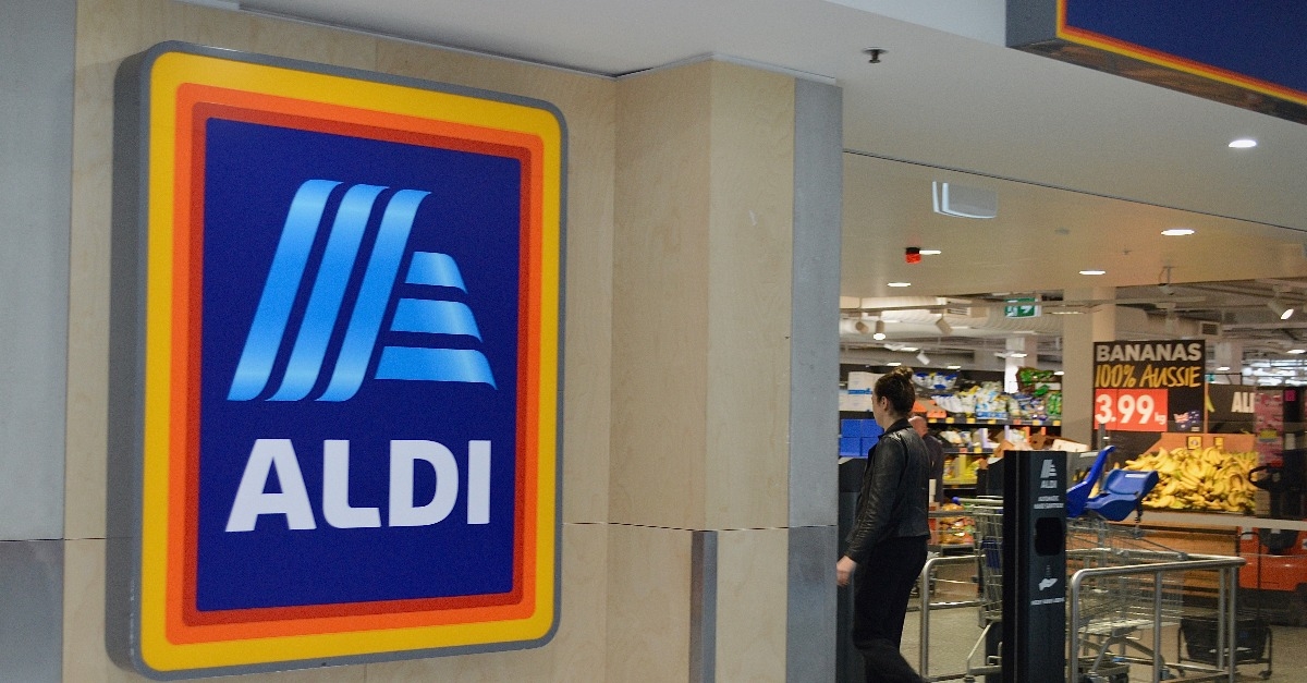 entrance to an Aldi store at Edgecliff in Sydney