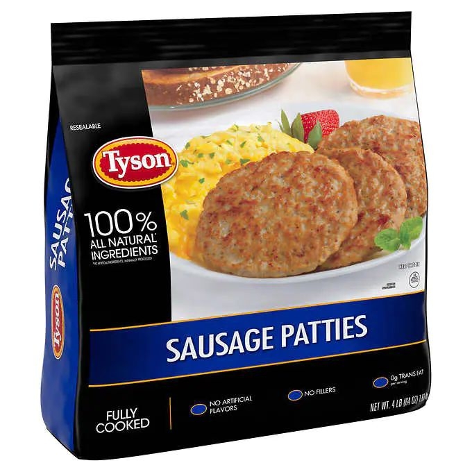 Tyson sausage patties