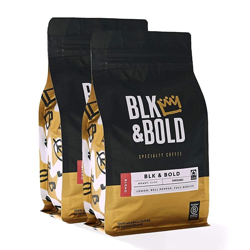 BLK & BOLD 2 pack bags of ground coffee