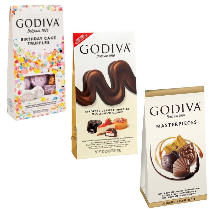 Godiva truffle chocolate 3 box variety pack