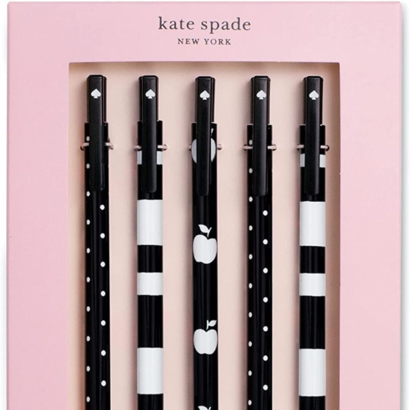 Kate spade black ink pen set