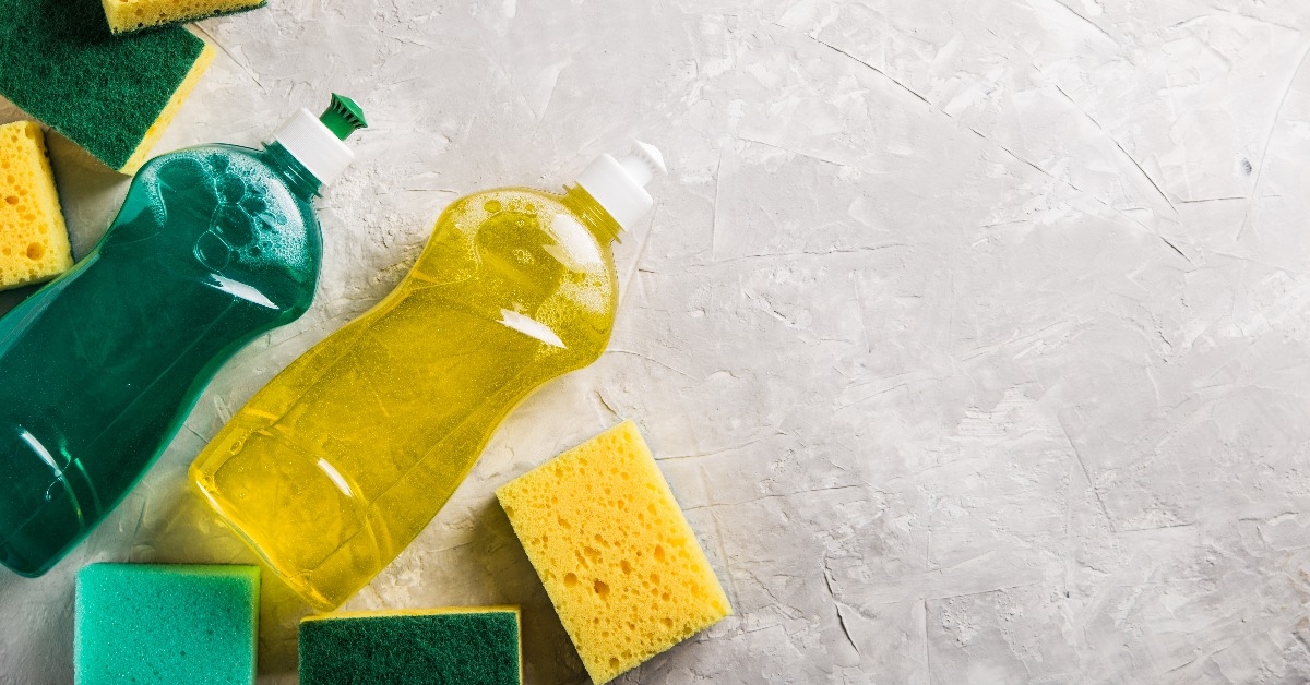 cleaning supplies for dishwashing 