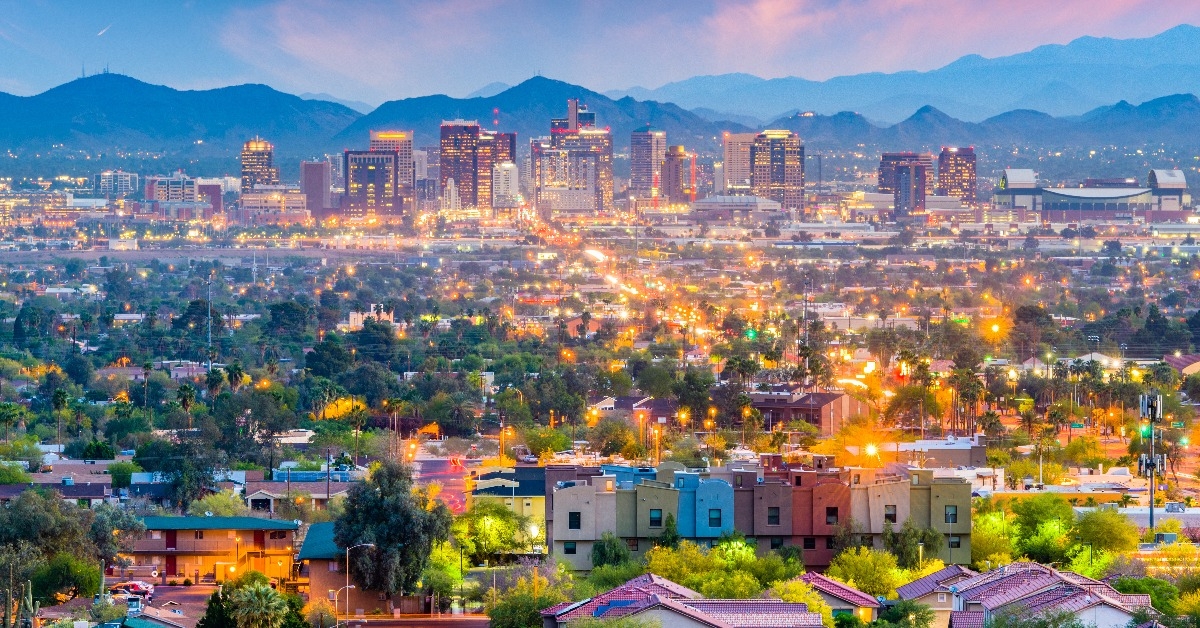 Phoenix Arizona USA cityscape