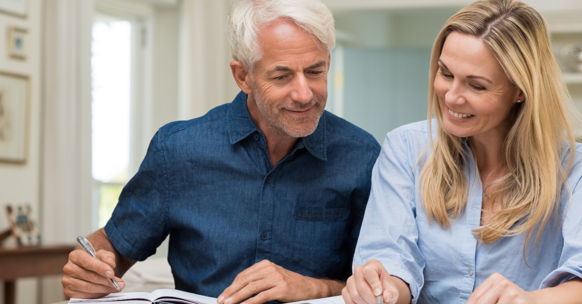 couple discussing home economics