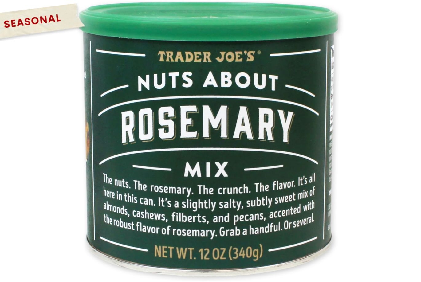 Nuts About Rosemary Mix can from Trader Joe's