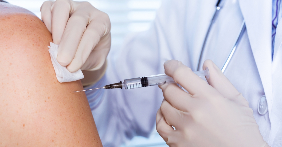 doctor making a vaccination