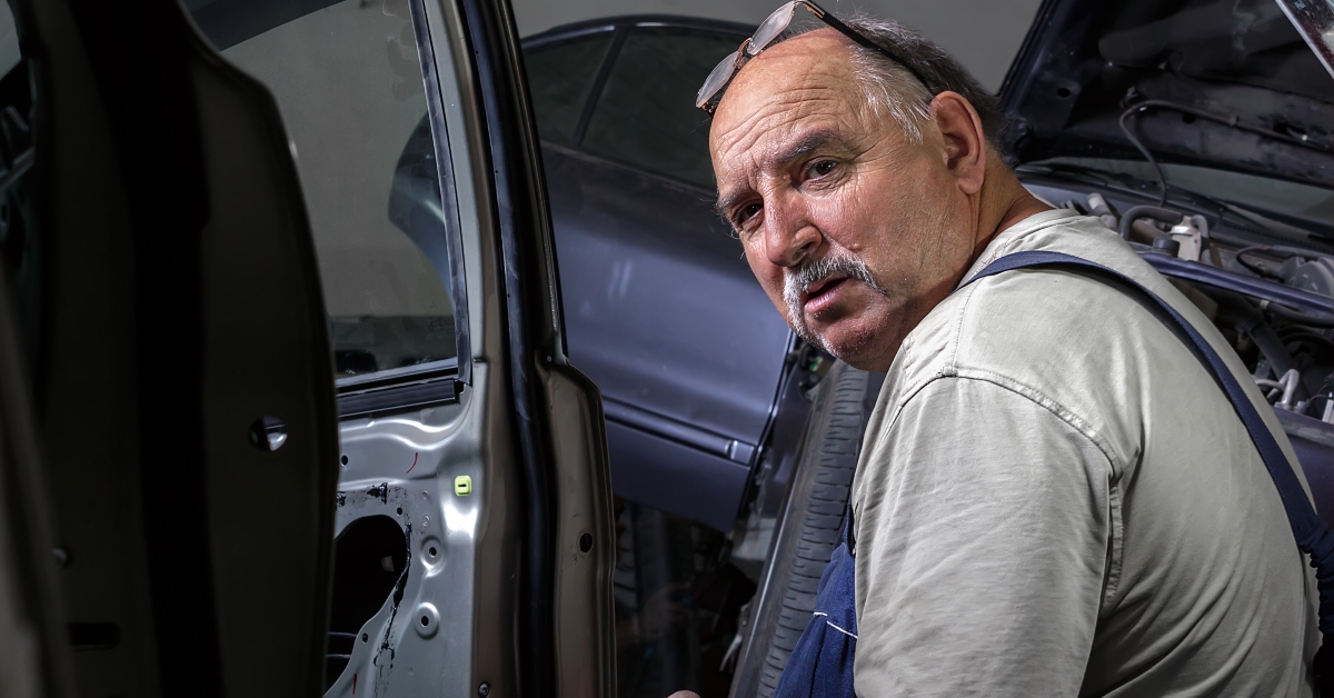 elderly mechanic