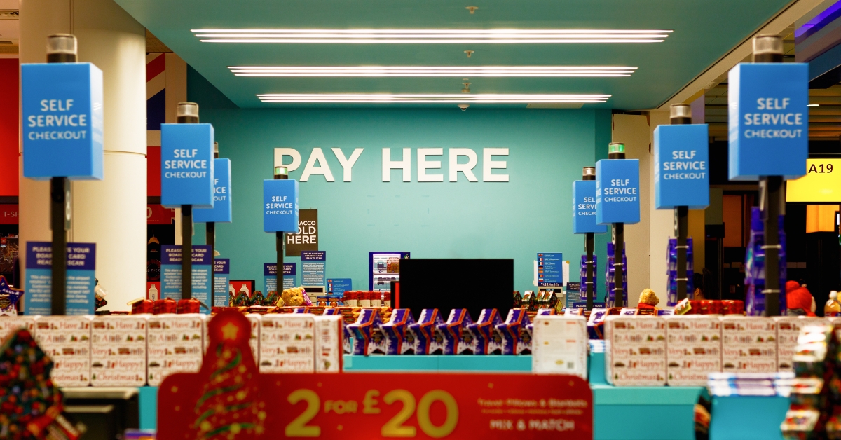 Duty free shop at Heathrow Airport London