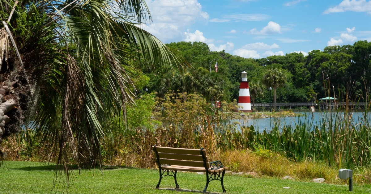 Mount Dora and Mount Dora Lake from Elizabeth Evans Park