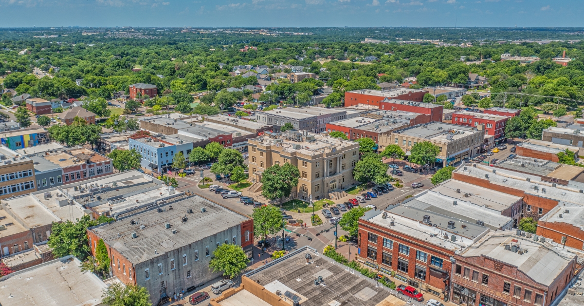 historic downtown McKinney Texas Square