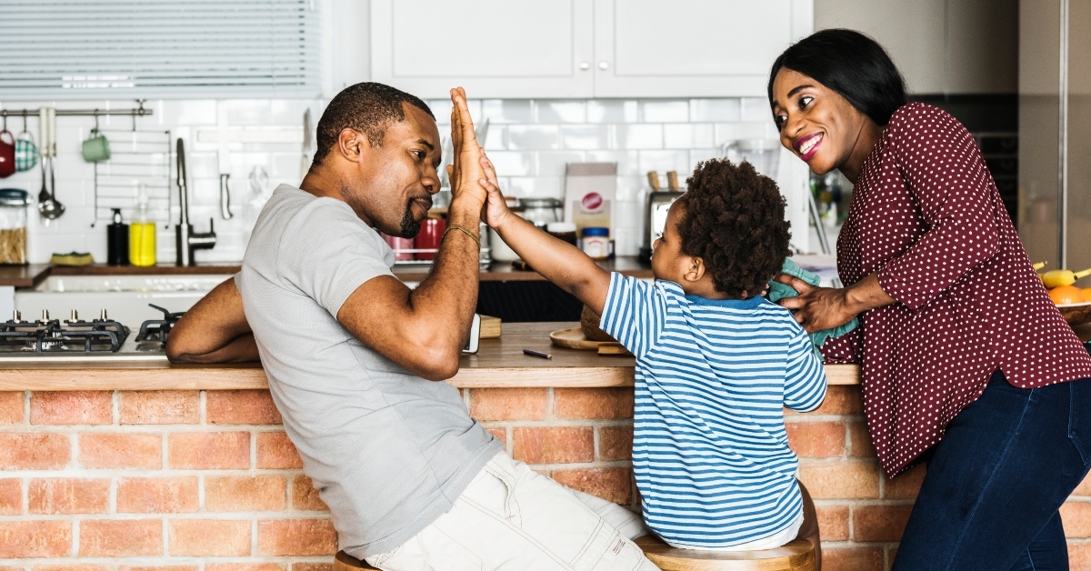 family spending time together