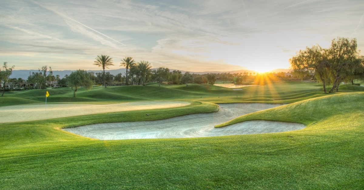 golf course sunrise