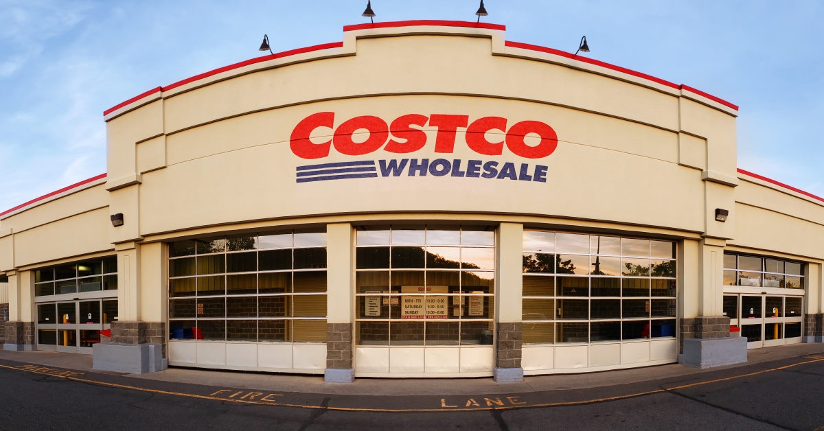 front side of costco wholesale store in wharton