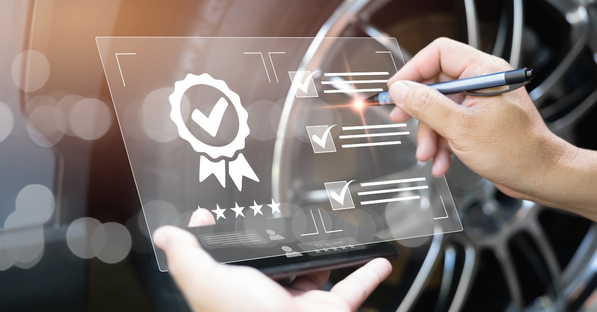 quality assurance of car service in a virtual screen