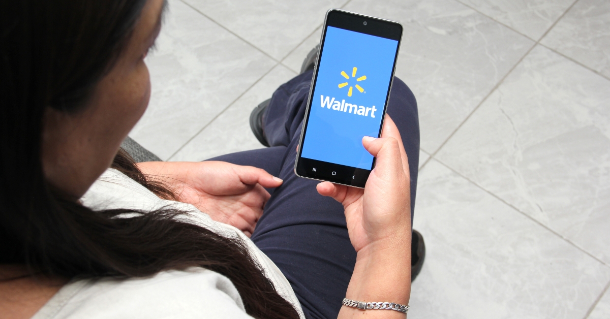Walmart app on smartphone screen