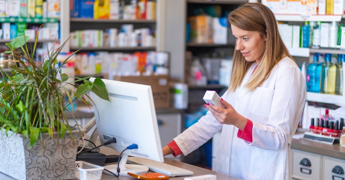 female pharmacist