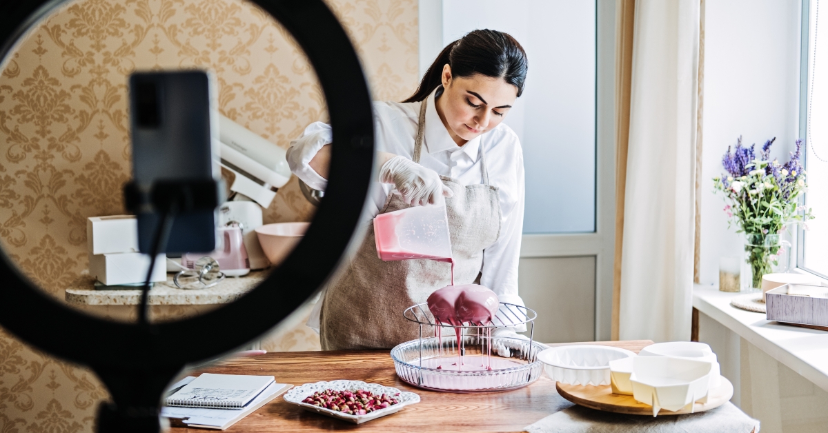 female pastry chef