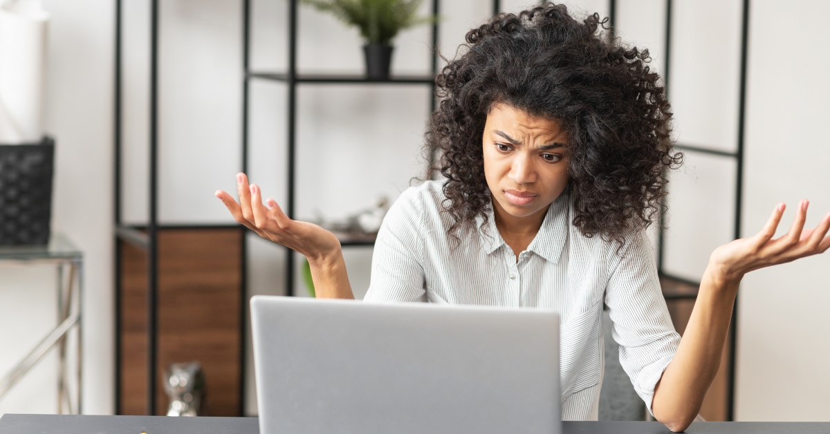 female office worker manager feeling stressed