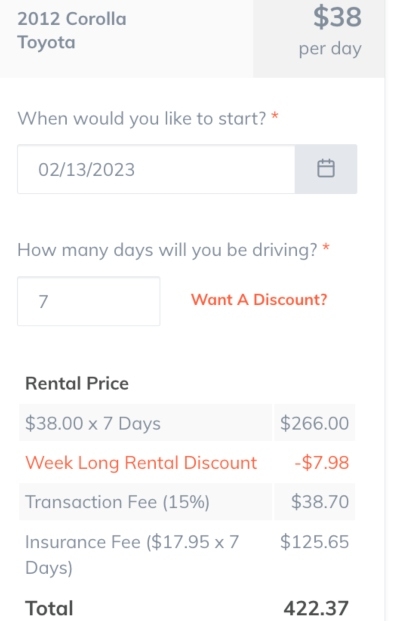 HyreCar screenshot
