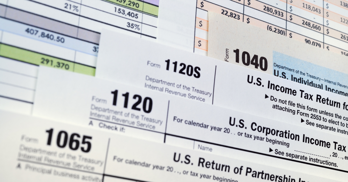 US income tax return forms