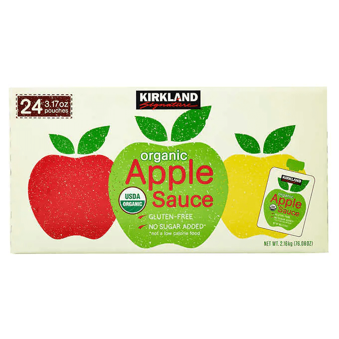 Costco Kirkland Signature organic applesauce