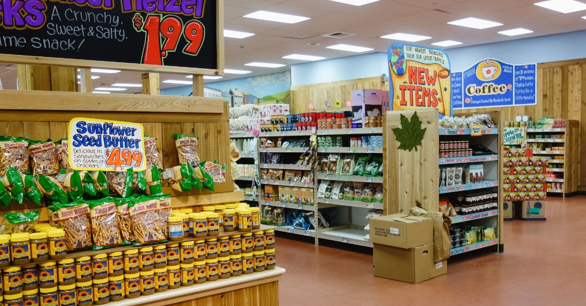 sunflower seed butter jars on shelf for sale at trader joes 