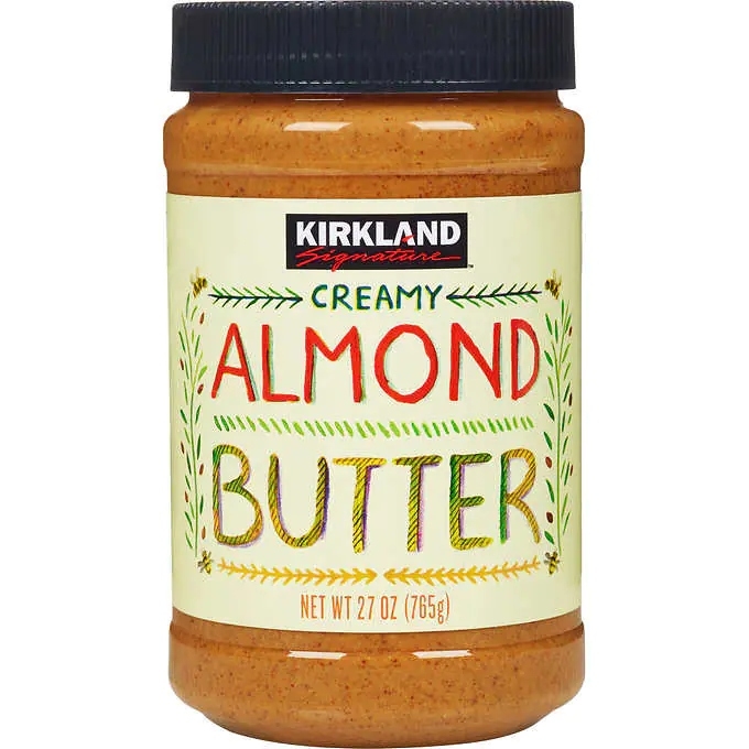 Kirkland Signature creamy almond butter Coscto