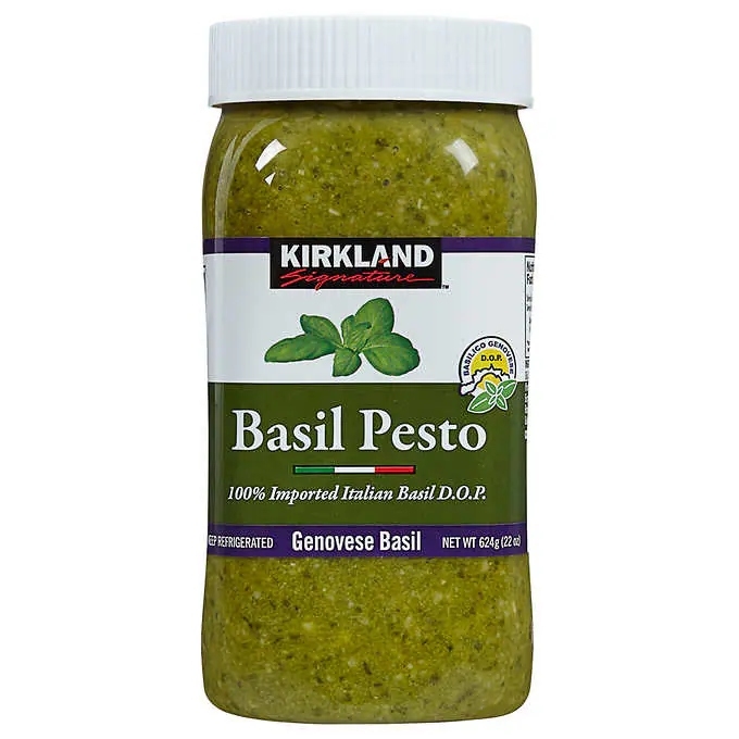 Kirkland Signature imported basil pesto Costco