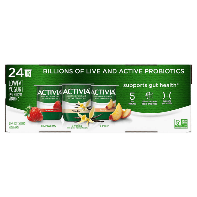 Costco Dannon Activia probiotic yogurt