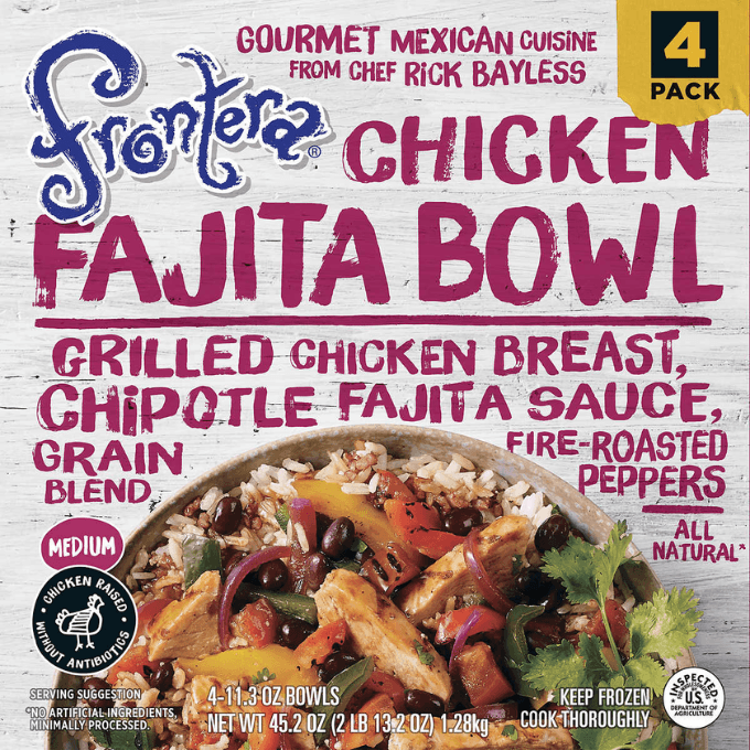 Costco Frontera chicken fajita bowls
