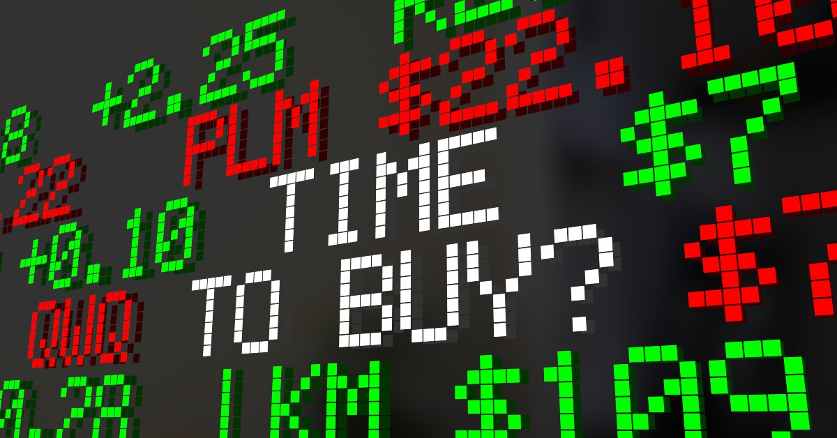 stock market investment timing 3d illustration