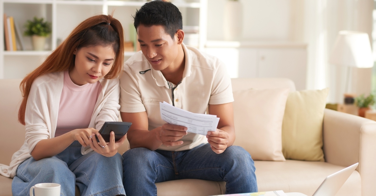 modern couple planning finance