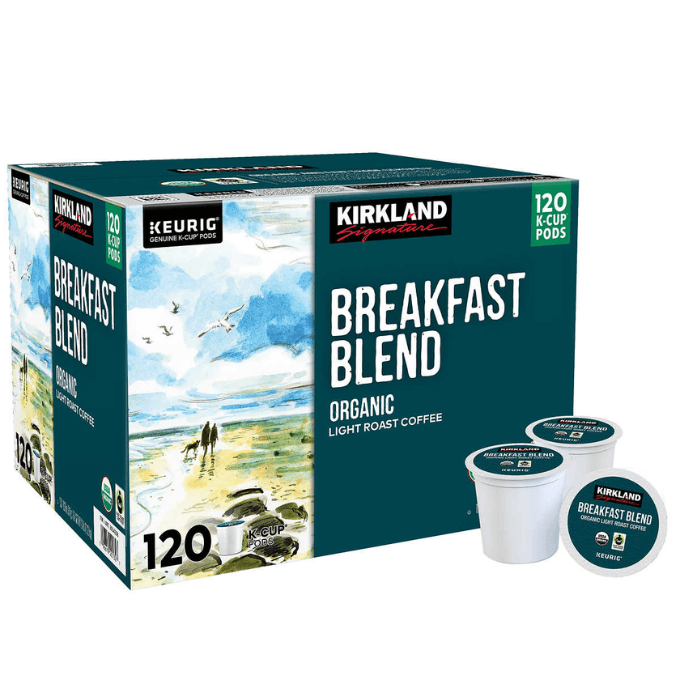 Costco Kirkland Signature coffee breakfast blend K-Cup pods