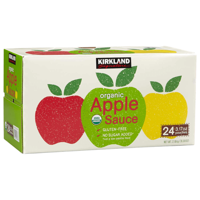 Costco Kirkland Signature organic applesauce